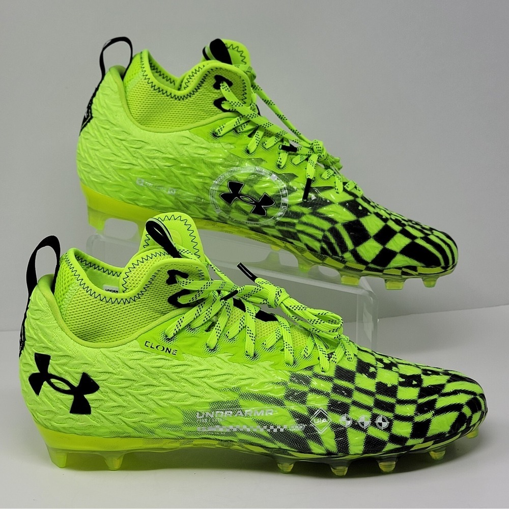 Under Armour Men's Spotlight Clone MC LE Football Cleats 3026336- 300 Size 13